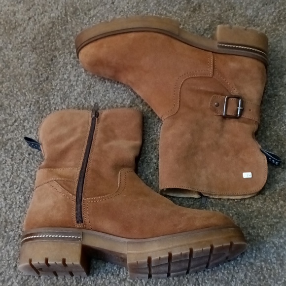Musse & Cloud Shoes - Ankle Boots Musse & Cloud Geos Suede Booties Sherpa Lining Size 10